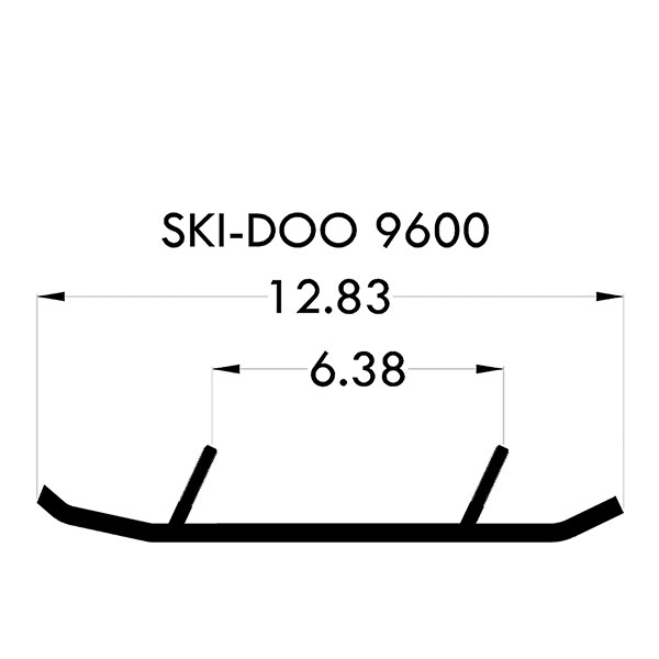 SPX TWIN TRACK CARBIDE 8" SKI-DOO (112-9513)