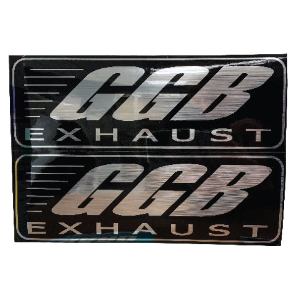 GGB EXHAUST STICKER 3X8 (760-9996)