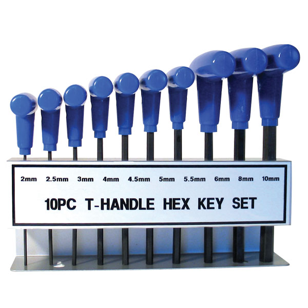 SPX T-HANDLE HEX KEY SET 2-10MM (800-9002)