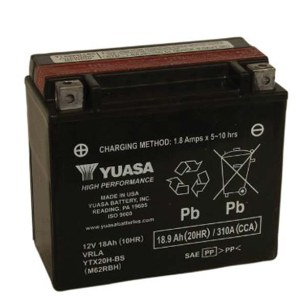 YUASA AGM Battery YTX20H-BS (880-7004)