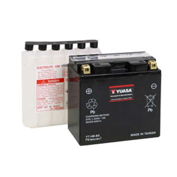 YUASA AGM Battery YT14B-BS (880-7012)
