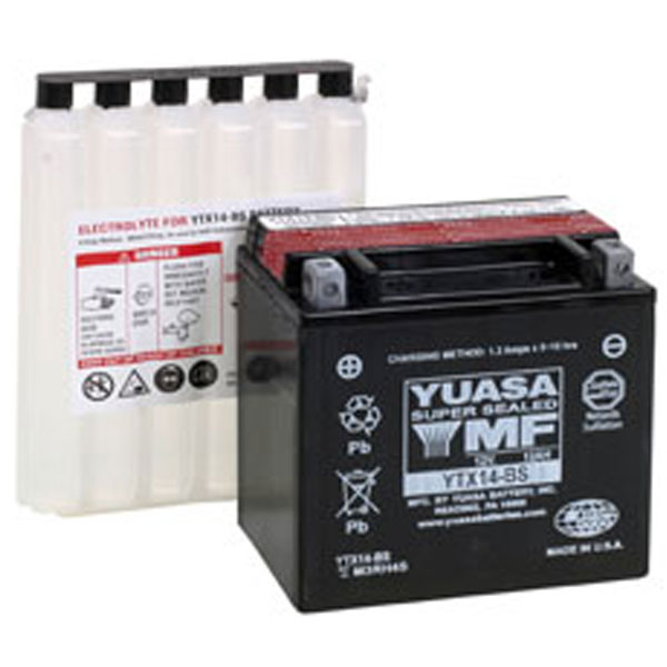 YUASA AGM Battery YTX14-BS (880-7034)