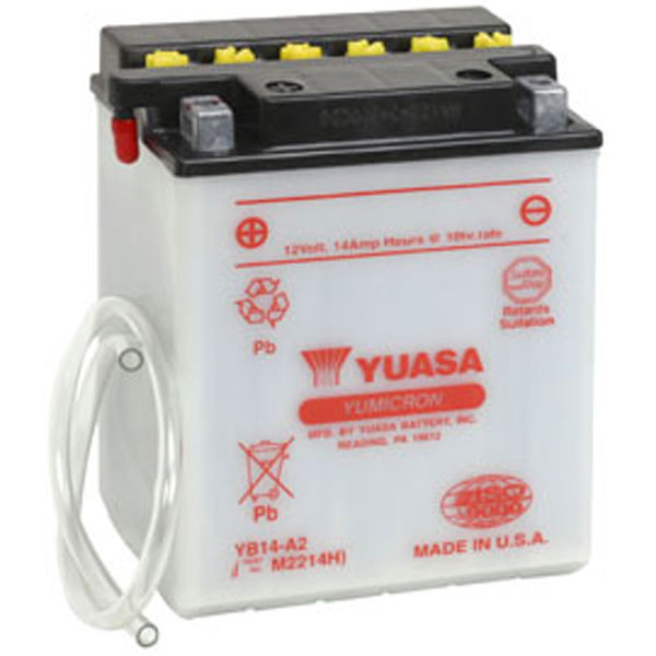 YUASA Yumicron High Performance Battery YB14-A2 (880-7068)