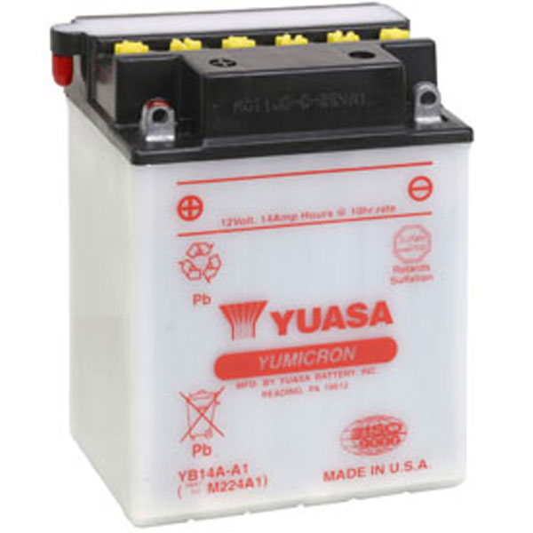 YUASA Yumicron High Performance Battery YB14A-A1 (880-7069)