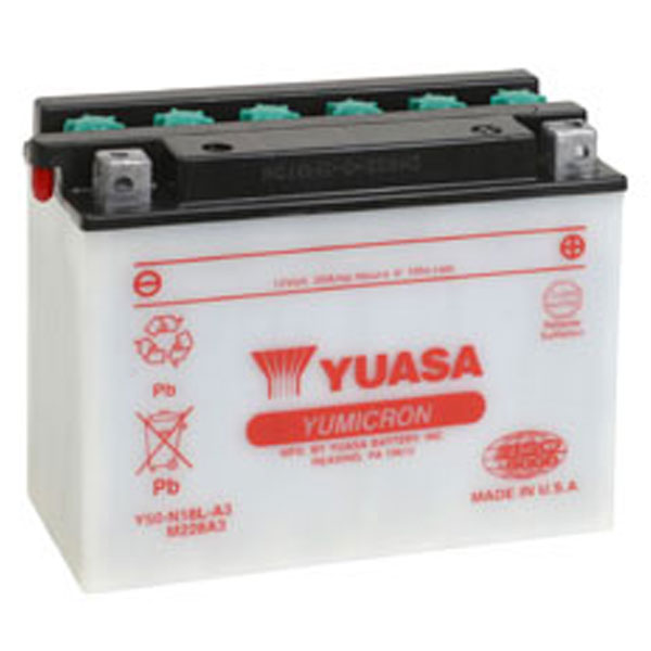 YUASA Yumicron High Performance Battery Y50-N18L-A3 (880-7092)
