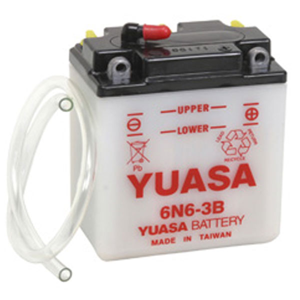 YUASA Conventional Battery 6N6-3B (880-7139)