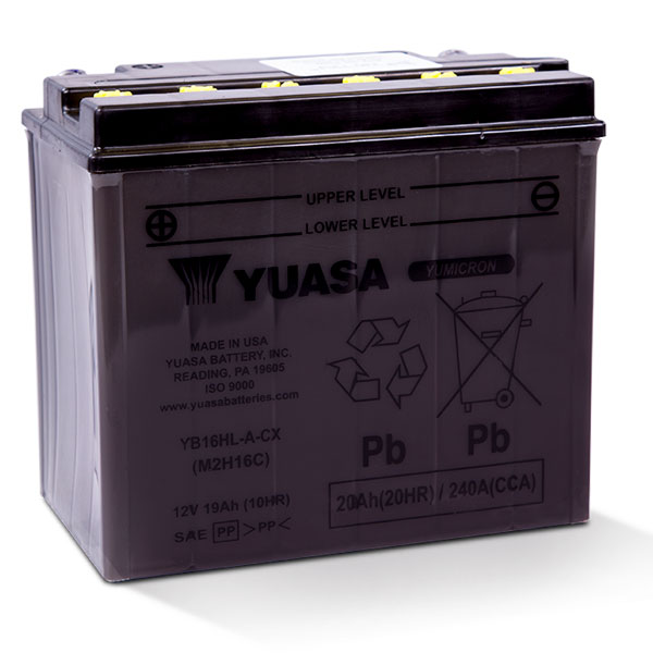 YUASA Yumicron High Performance Battery YB16HL-A-CX (880-7161)