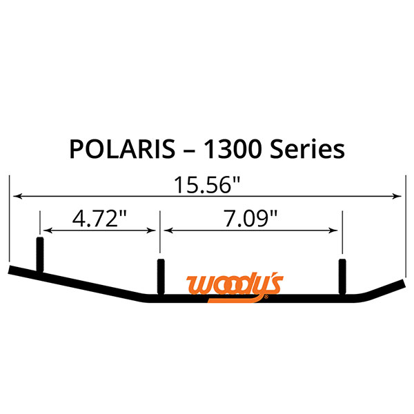 WOODY'S ACE CARBIDE RUNNER 6" POLARIS (AP6-1300)