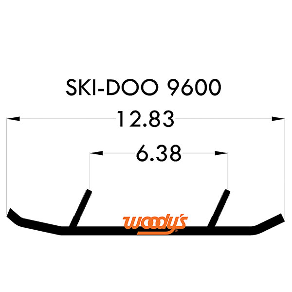 WOODY'S ACE CARBIDE RUNNER 4" SKI-DOO (AS4-9600)