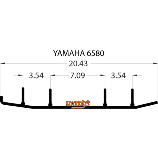 WOODY'S ACE CARBIDE RUNNER 6" YAMAHA (AY6-6580)