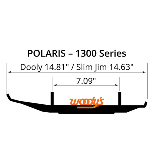 WOODY'S DOOLY CARBIDE RUNNER 4" POLARIS (DP4-1300)