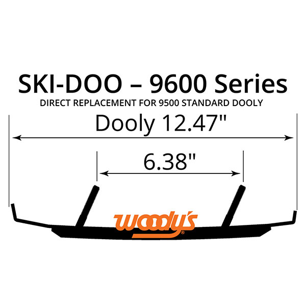 WOODY'S DOOLY CARBIDE RUNNER 4" SKI-DOO (DS4-9600)