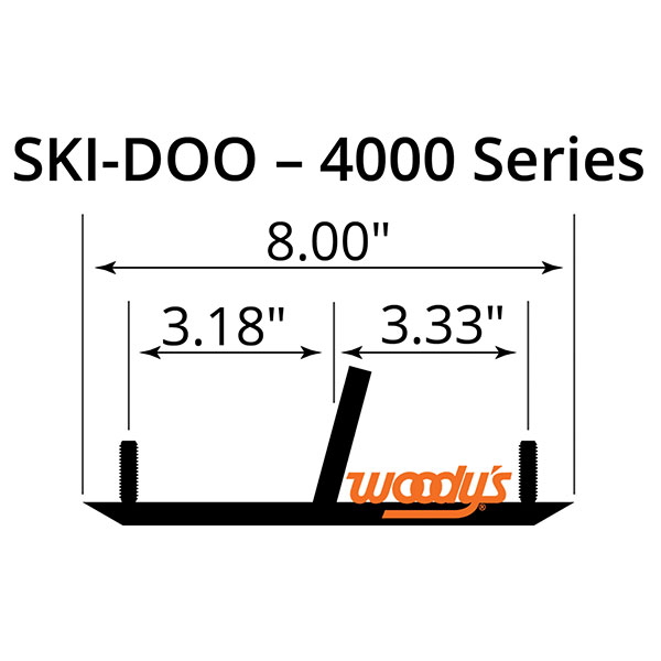 WOODY'S 4" SNO-X RUNNER SKI-DOO 4" (SXS-4000)